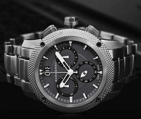 burberry chronograph bu9800|Burberry BU9800 Watch Utilitarian Mens .